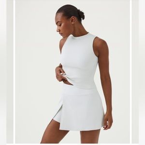 SPANX rib mock neck tank. Size: small, color: white cloud NWT